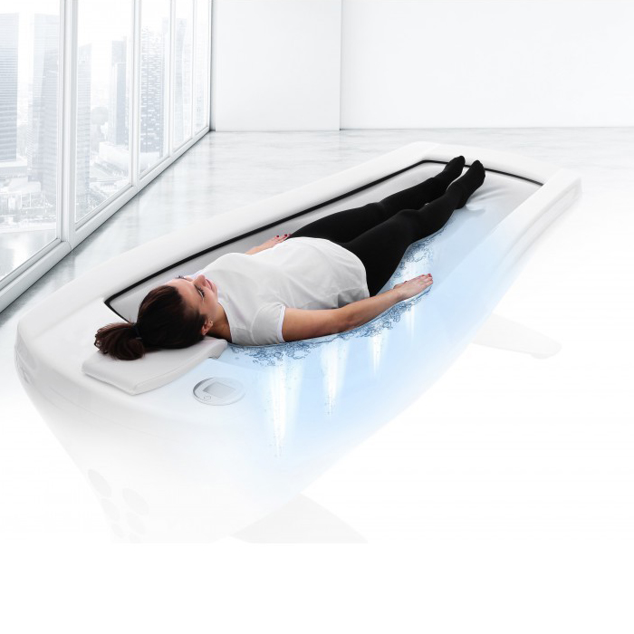 Dry water massage bed